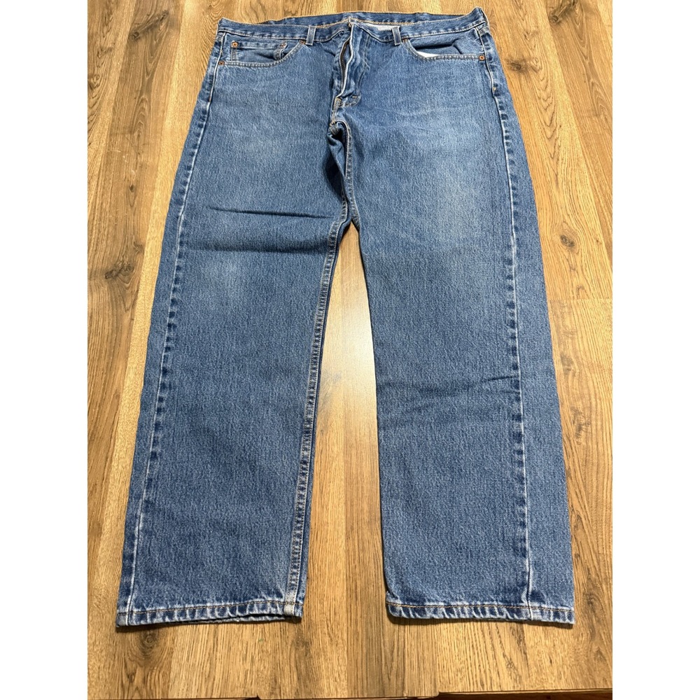 Levi's 505 Jeans Mens Size 40x30 Blue Denim Straight Leg Casual